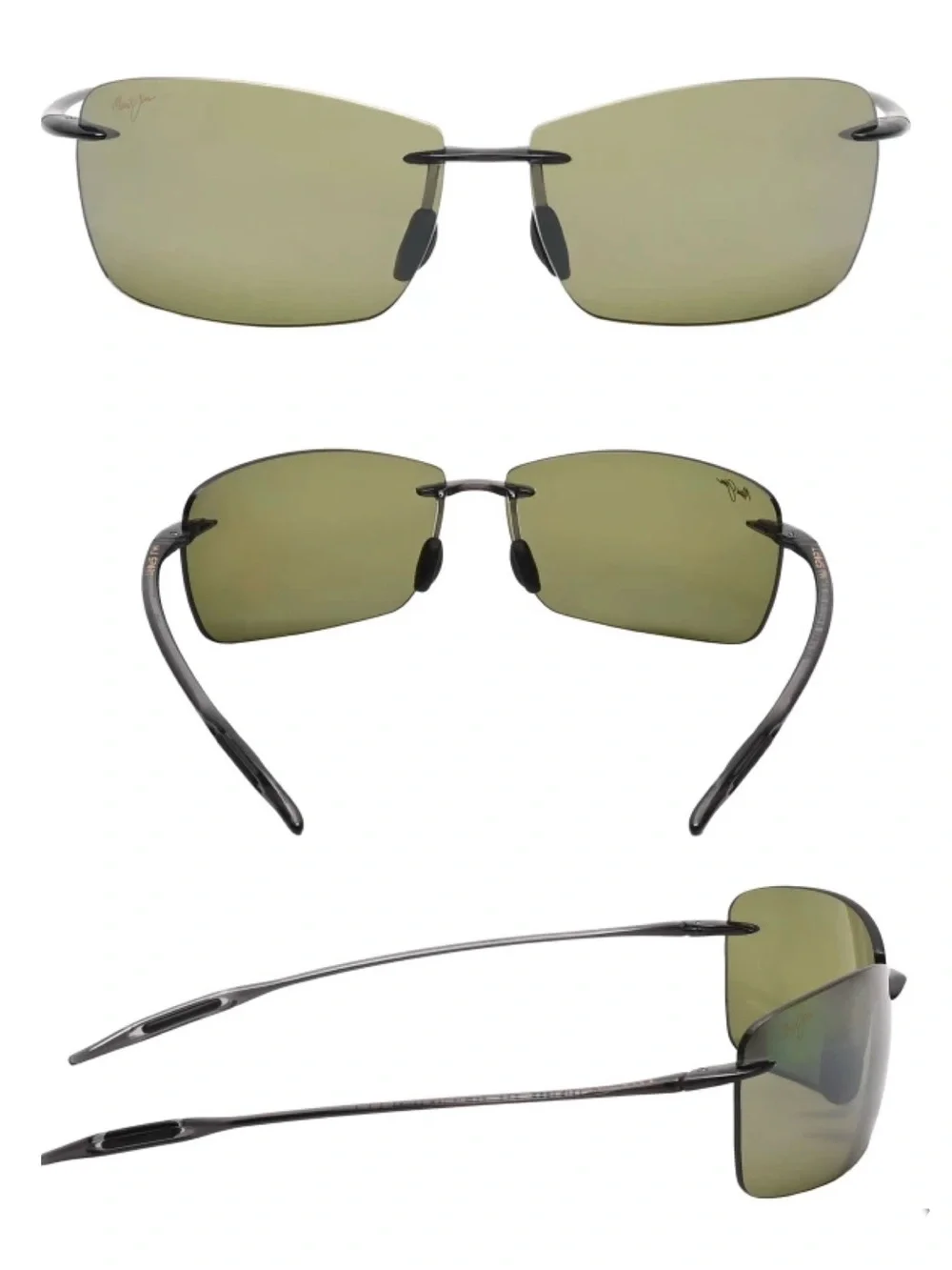 Maui Jim Lighthouse Polarized Rimless Sunglasses